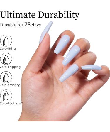 MAYCHAO Blue Gel Nail Polish 1Pc Baby Blue Gel Polish 15ML Soak Off UV LED Light Blue Gel Nail Polish Nail Art Starter Manicure Salon DIY at Home 0.5 OZ Baby Blue-1 - Buy Online on GoSupps.com