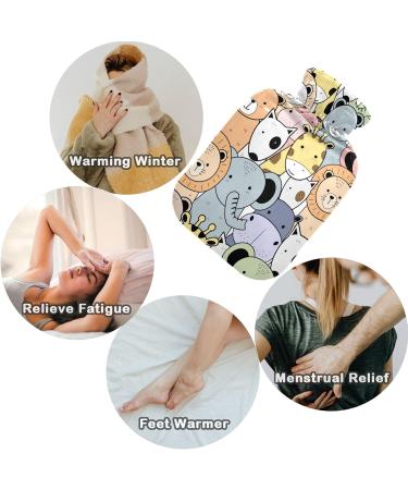 Naanle Zoo Animal Hot Water Bottle | 1L Transparent Warm Steadel | Pain Relief & Cold Therapy for Hands & Feet - Buy Online on GoSupps.com