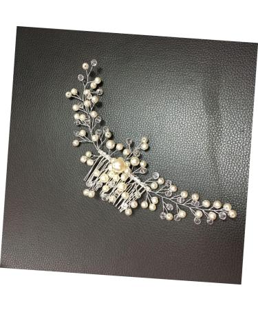 Didiseaon Party Favor Bridal Headpiece Goody Hair Clips for Women Hair Decorations Floral Decor Wedding Hair Side Combs Rhinestone Tiara Women Hair Accessories Bride Decorate Pearl - Buy Online on GoSupps.com