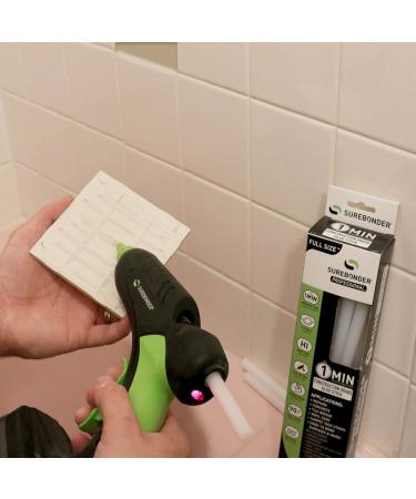 Surebonder Construction Professional Grade Adhesive Hot Melt Glue Sticks - Full Size 10" L  7/16" D - 1 Minute Working Time  for Home Repairs & Strong Bonds  Made in USA (CG-1R10T) - Buy Online on GoSupps.com