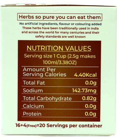 One More Cup Natural Masala Kahwa Tea Detoxifying Masala Tea Natural Tea (20 Tea Bags)  - Buy Online on GoSupps.com