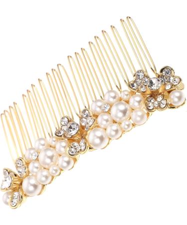 minkissy Accessories hair hair accessories crystal Hair up bride rhinestone hair comb bridal hair pin bow tie gold hair clip bride hair accessories wedding bride comb hair comb Comb - Buy Online on GoSupps.com