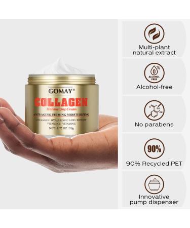Buy GO MAY Collagen Moisturizing Cream - Fills Fine Lines & Wrinkles Stimulates Skin Regeneration | 1.75 Fl.Oz - International Shipping Available - Buy Online on GoSupps.com