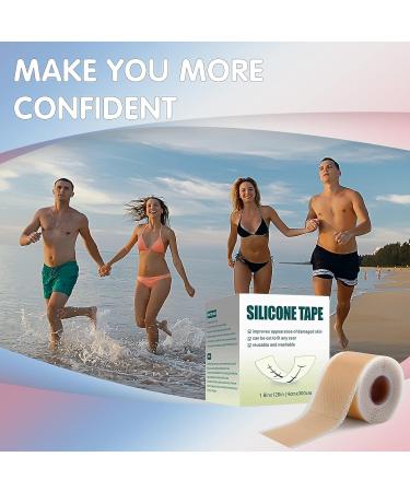 Silicone Scar Sheets 1.6x120 Tape Roll - Keloid & Surgical Scar Removal Treatment - Buy Online on GoSupps.com