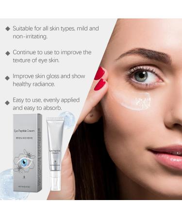 Peptide Eye Cream Anti Wrinkle Eye Cream For Dark Circles & Puffy Eyes With Peptides Eye Bags Remover Tightening Eye Cream Brightening Eye Cream Reduces Crow's Feet Fine Lines & Sagginess - Buy Online on GoSupps.com