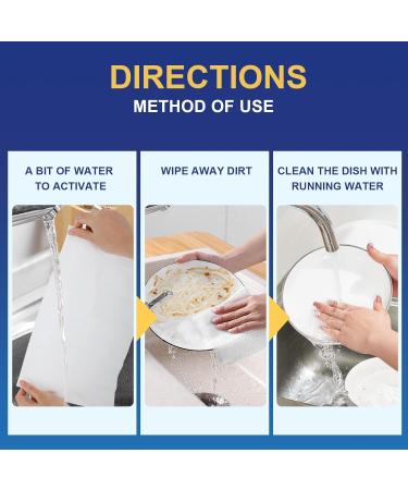 Portable Cleaning Wipes & Camping Dish Soap - Powerful Grease Removal 30 pcs for Travel & Camping - Buy Online on GoSupps.com