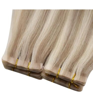 Shop Moresoo Virgin Tape In Extensions - Real Remy Hair #P18/613 | Invisible Adhesive 5 Pieces 10g 40cm - Buy Online on GoSupps.com