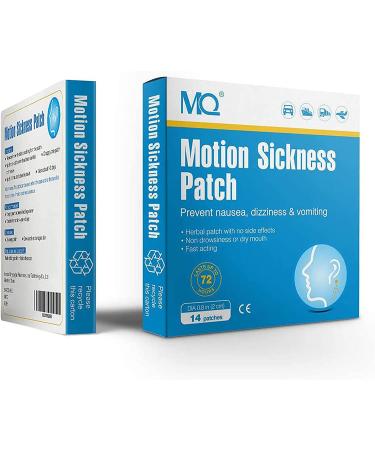 MQ 14ct Motion Sickness Patch for Car, Boat, Cruise & Airplane Trips - Fast-Acting Relief from Nausea, Dizziness & Vomiting - No Side Effects - Buy Online on GoSupps.com