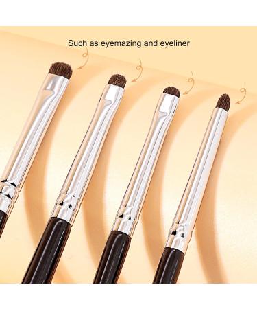 Eye Brushes Set Eyeshadow Makeup Set with Soft Synthetic Hairs & Real Wood Handle for Eyeshadow Eyebrow Eyeliner Blending - Buy Online on GoSupps.com