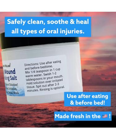 Urban ReLeaf Oral Wound Cleansing Salt - 45 Cups of 100% Natural Fast Relief for Mouth Gums Canker Sores & Dental Care - Made in USA - Buy Online on GoSupps.com
