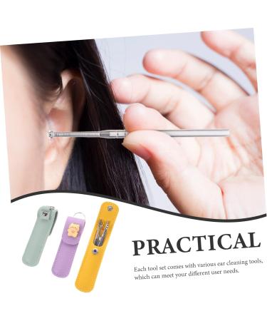 Mobestech 6 Sets Earpick Earwax Remover Tool Kit | Reusable Silicone & Stainless Steel Ear Cleaner for Effective Ear Wax Removal | International Shipping Available - Buy Online on GoSupps.com