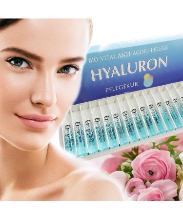 Hyaluron Bio Vital Anti Aging Serum - 30ml Hyaluronic Acid | 15 Ampoules Made in Germany | Strehler Design - Fight Wrinkles Effectively - Buy Online on GoSupps.com