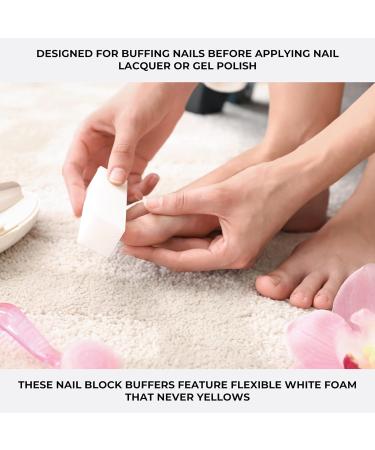 ForPro Super White Buffing Block 120 Grit - 20-Count | Manicure and Pedicure Nail Buffer - Buy Online on GoSupps.com