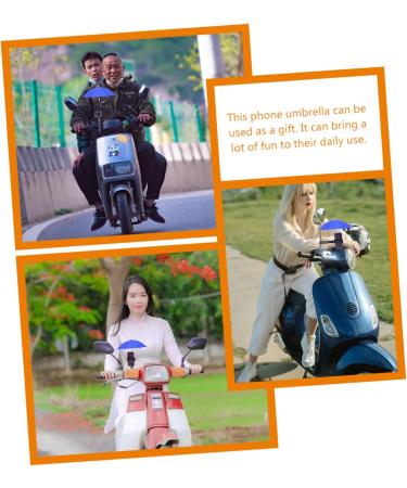 Buy Sewoart Mini Bike Phone Umbrella | 2-Piece Outdoor DIY Screen Umbrella for Smartphones - Buy Online on GoSupps.com
