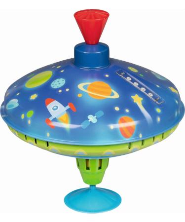 Humming top LED universe: 18.5 cm H 21 cm LED sheet metal plastic