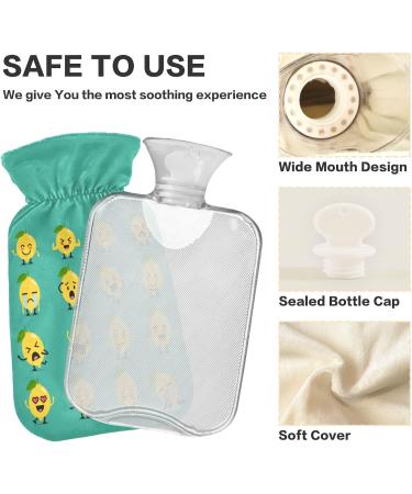 Buy Naanle Funny Lemon Transparent Hot Water Bottle - 1L Hand/Foot Warmer for Pain Relief & Cold Therapy | International Shipping Available - Buy Online on GoSupps.com