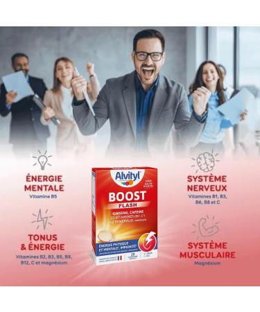 Alvityl Ginseng and Caffeine Effervescent Boost Tablets 10 Vitamins/2 Minerals Ages 15 and Above 20 Days Red 20 Count (Pack of 1) - Buy Online on GoSupps.com