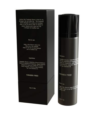 Natural Hair & Beard Treatment Serum | Non-Greasy Leave-In for Hair Growth & Repair | Gluten Free Paraben Free Sulfate Free | Argan & Jojoba Oil - Buy Online on GoSupps.com