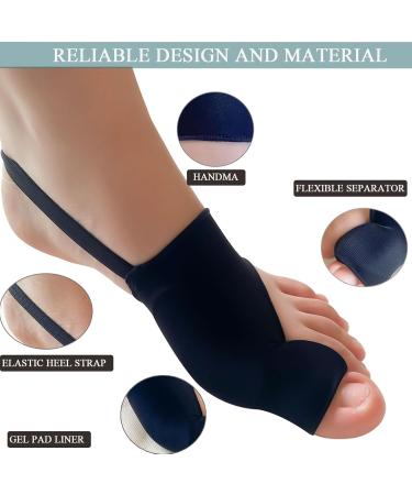 Bunion Sleeve Corrector for Men & Women | Big Toe Straightener & Pain Relief Gel Pads | Hallux Valgus Cushions - Day/Night Use (Black & Beige - Buy Online on GoSupps.com