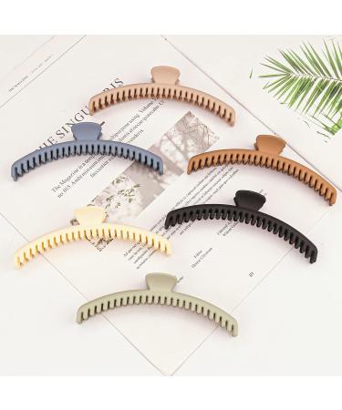 Hold Everything Hair Claw Clips - Strong Non-Slip Clips for Thick and Thin Hair - 6 Colors, Double Row Teeth - 52 Teeth - Buy Online on GoSupps.com