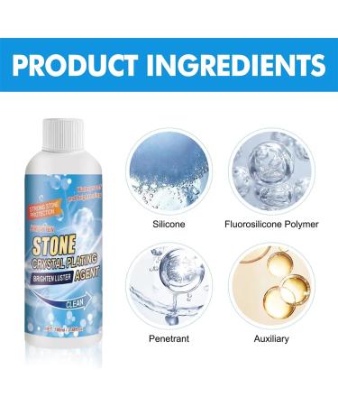 Stone Stain Remover Cleaner Stone Crystal Plating Agent and Granite Oil Stain Cleaner for Household Use All-Purpose Stone Cleaner and Polish for Marble Granite Quartz and More (1 Set) - Buy Online on GoSupps.com