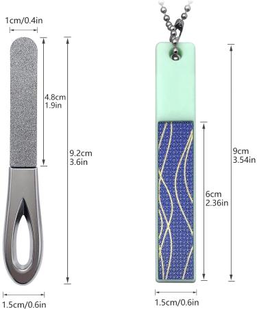 VOGARB Nail File with Case Double Sided 180 Diamond Grits Emery Boards with Work Well Glass Nail Filer Set Anti-Slip Handle for Natural Nails/Thick Toenails (1 PACK-3P(S)) - Buy Online on GoSupps.com