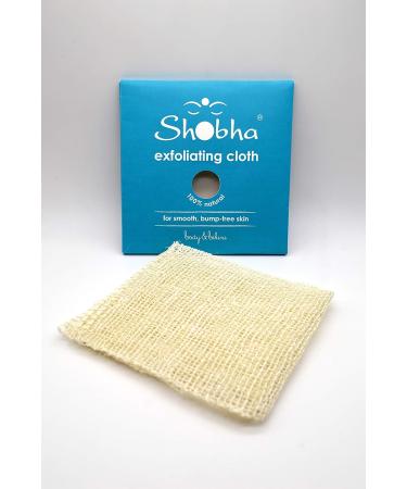 Shobha Exfoliating Cloth - Reusable Natural Body Scrubber for Sensitive Skin, Ingrown Hair Prevention - Shower Loofah Alternative - Buy Online on GoSupps.com