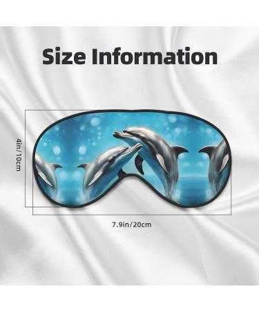 SSIMOO Dolphins in Love Eye Mask | Ultra-Soft Light-Blocking Sleep Mask for Comfort & Restful Sleep - International Shipping Available - Buy Online on GoSupps.com