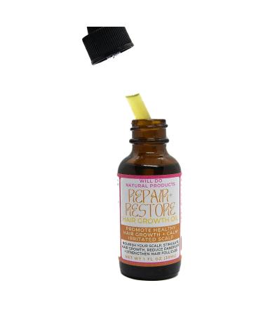 Organic Hair Growth Oil - Repair, Strengthen, and Restore | 1oz - Buy Online on GoSupps.com
