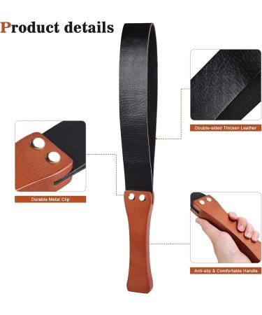 19 Inch Leather Riding Crop for Horses - Equestrian Horse Whip with Double Slapper - Black/Red - Buy Online on GoSupps.com
