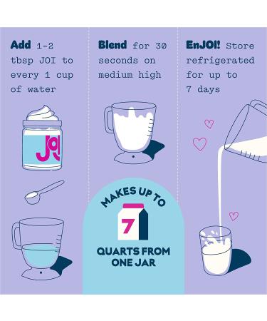 Almond Milk Unsweetened Concentrate by JOI - 27 Servings - Vegan  Kosher  Shelf-Stable  Keto-Friendly  & Gluten-Free - Use for Almond Milk Powder Substitute  Coffee Creamer  Add to Smoothies and Tea Almond 15 Ounce (Pack o - Buy Online on GoSupps.com
