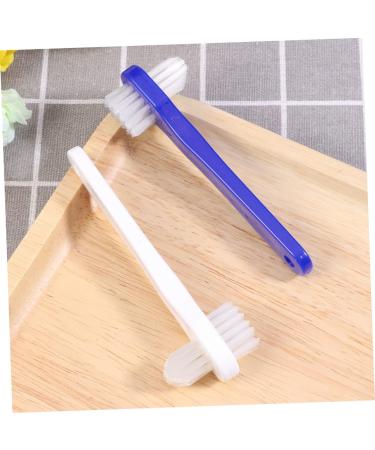 Beavorty Double-Headed Toothbrush Set - 4 Pieces for Effective Artificial Teeth Cleaning | Double-Sided Prosthesis Brush - Buy Online on GoSupps.com