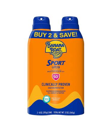 Banana Boat Kids MAX Protect Sunscreen Spray SPF 100 6oz & Sport Ultra Sunscreen Spray Twin Pack SPF 50 6oz each - Buy Online on GoSupps.com