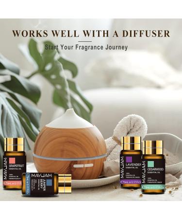 MAYJAM Top 20 Pure Essential Oil Set - Premium Grade Oils for Diffuser, Aromatherapy, Candle Making, Skin & Hair Care - Vetiver - Buy Online on GoSupps.com