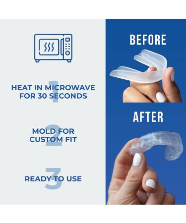 Dental-Defense Professional Dental Guard for Braces - 2 Pack Adult Clear | USA-Made Anti Grinding Teeth Protector for Adults & Kids - Buy Online on GoSupps.com