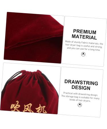 Healeved 6 Pcs Hair Dryer Storage Bag Travel Hair Dryer Blow Dryer Bag Drawstring Fabric Wine Bag - Buy Online on GoSupps.com