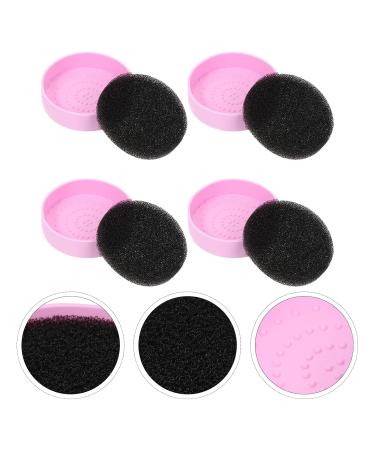 Minkissy 4-Piece Makeup Brush Cleaning Box Set | Quick Dry & Clean Sponge for Eye Shadow | Silica Gel Cosmetics Cleaning Solution - Buy Online on GoSupps.com