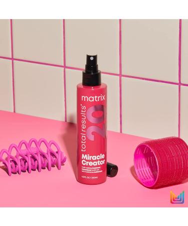 MATRIX Total Results Miracle Creator Multi-Tasking Treatment 6.8 Fl Oz | Strengthening Leave-In Treatment for Damaged Hair | Heat Protectant & Detangler Spray - Pack of 1 - Buy Online on GoSupps.com
