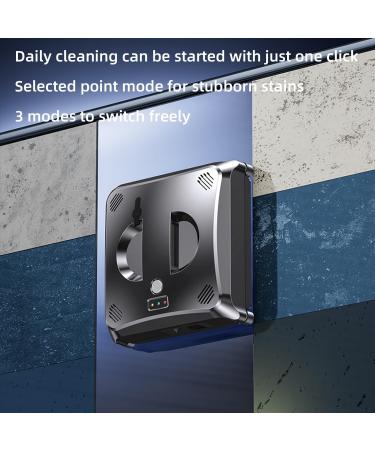 CHHMAELOVE New Automatic Robot Window Cleaner with 4 Mop Pads / 4cm Safety Rope Remote Control 4 Cleaning Modes Two-Way Water Spray Built-in 650mAh battery for Indoor Outdoor Windows - Buy Online on GoSupps.com