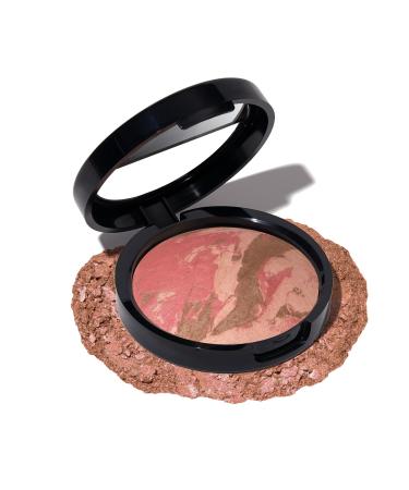 LAURA GELLER NEW YORK Baked Blush-n-Bronze Marbleized 2-in-1 Sculpting Bronzer Blush - Tropical Bronze - Contour Face with a Radiant Flush 18 Tropical Bronze - Buy Online on GoSupps.com