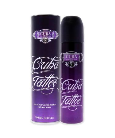Cuba Women's Eau de Parfum Spray Tattoo 3.3 Oz