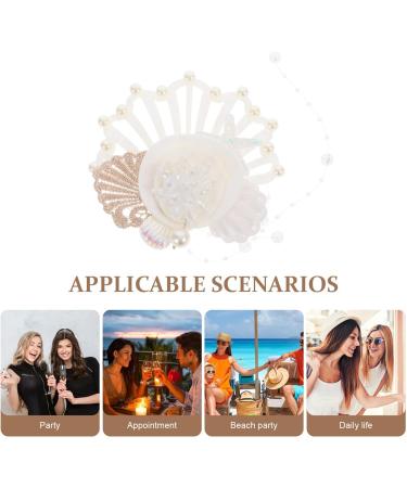 minkissy Hollow Shell Hair Clip Seashell Hair Clip Starfish Hair Clips Seashell Hairpin Beach Hair Accessories for Women Girls - Buy Online on GoSupps.com