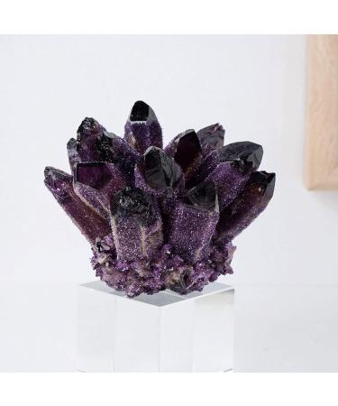 Room Decoration Rock Crystal Clear Amethyst Cluster Geode Druzy Specimen Amethyst Raw Cluster Crystals Point for Reiki Feng Shui Home D cor 500-700g (Color : 500-700g) - Buy Online on GoSupps.com