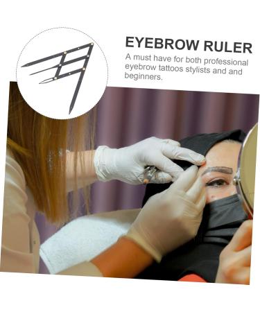 FOMIYES Eyebrow Scale Mini Tools Metal Eyebrow Ruler Ratio Eyebrow Measurement Tool Eyebrow Shape Set Miss - Buy Online on GoSupps.com