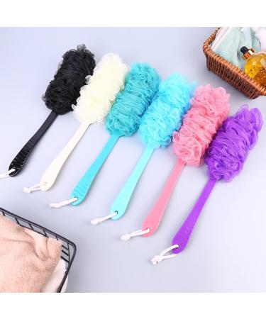 Long Handle Back Scrubber Brush for Shower - Exfoliating Bath Brush for Men and Women - 2 Pack (Green+Purple) - Buy Online on GoSupps.com