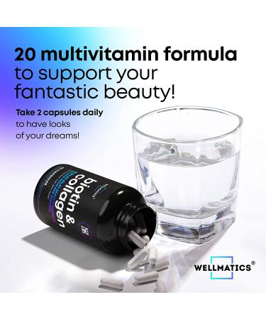 Biotin Capsules with Collagen & Keratin - 25000MCG - Hair, Skin & Nails Vitamins - Hair Growth & Metabolism Support - 60 Caps - Buy Online on GoSupps.com