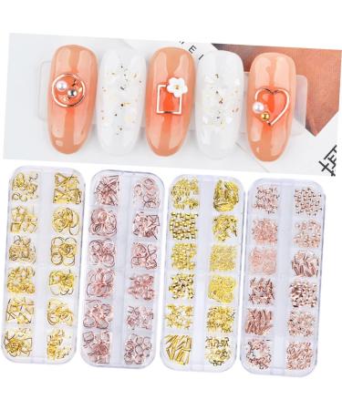 Beaupretty Faux Nails Tools Boxes nail tools nail art decoration manicure tools nail decorations for nail art manicure decoration nail art rivet nail decor metal Nail supplies rose gold - Buy Online on GoSupps.com