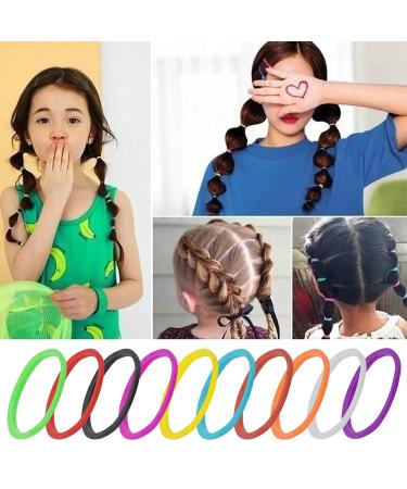 Molain 1000 Mini Colored Rubber Bands - Soft Hair Ties for Kids Weddings Dreadlocks & Ponytails - Vibrant & Durable - Buy Online on GoSupps.com