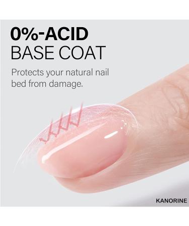 KANORINE 15ml Gel Nail Polish Top and Base Coat Set - No Wipe Glossy Shine Finish - Salon Quality Soak Off Gel Polish - DIY Nail Art Manicure Essential - Buy Online on GoSupps.com