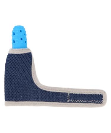 Stop Sucking Glove  Soft Teether Infant Finger Guard for Children for Thumb Sucking Stop(Blue)